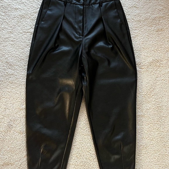 Seta black leather pants - Picture 3 of 4